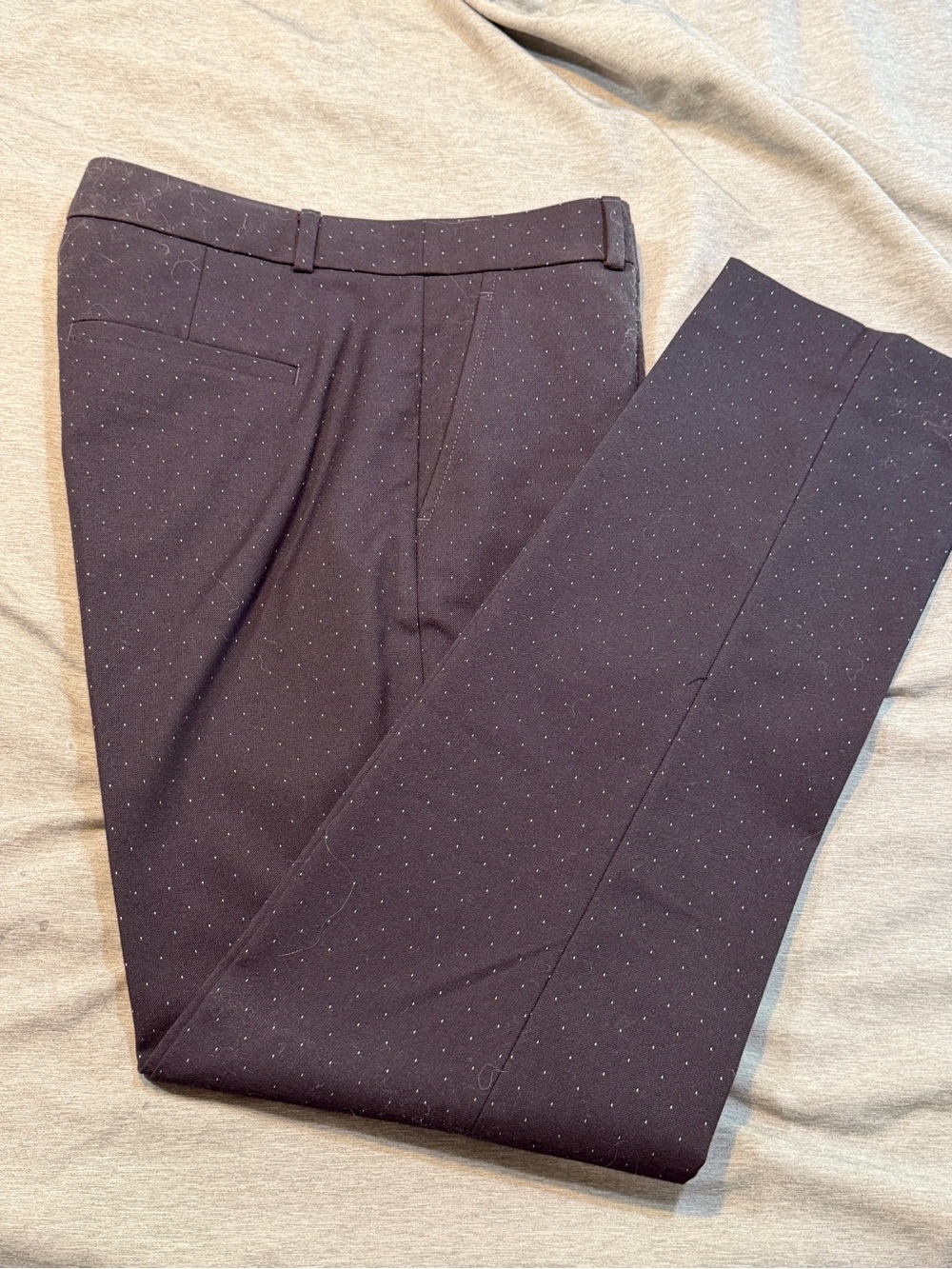 Banana Republic Navy Pin Dot Dress Trousers